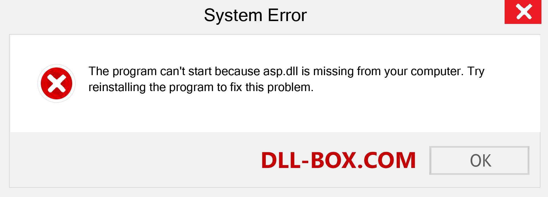  asp.dll file is missing?. Download for Windows 7, 8, 10 - Fix  asp dll Missing Error on Windows, photos, images